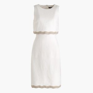 J. Crew Tall Going Places Dress in Linen